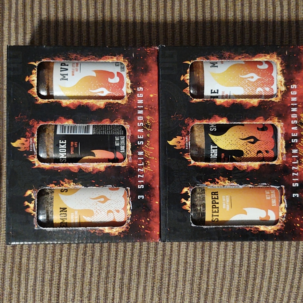Two 3-packs - Husky & Handsome - 3 Sizzling Seasonings